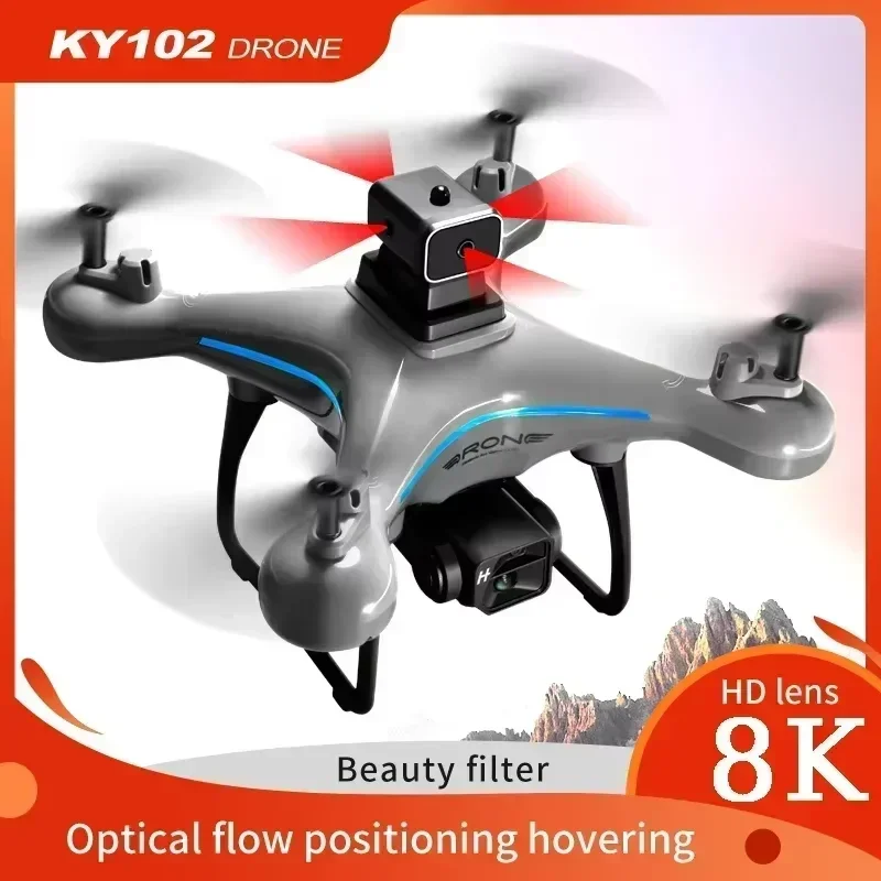 Lenovo Ky102 Drone 8k Hd Aerial Photography Dual Camera Brushless Quadcopter Obstacle Avoidance Optical Flow Aerial Rc Drone 4