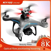 2026 Ky102 Drone 8k Hd Aerial Photography Dual Camera Brushless Quadcopter Obstacle Avoidance Optical Flow Aerial Rc Drone 4