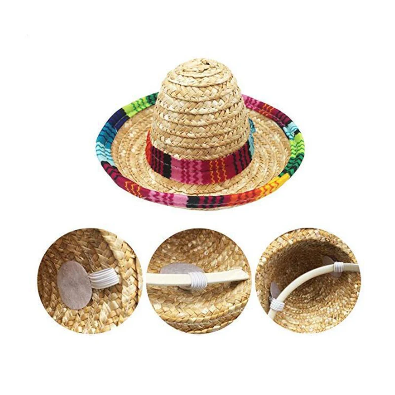 Party Hat Mexican Mini Small Hat Hair Hoops Headbands Headdress Performance Props