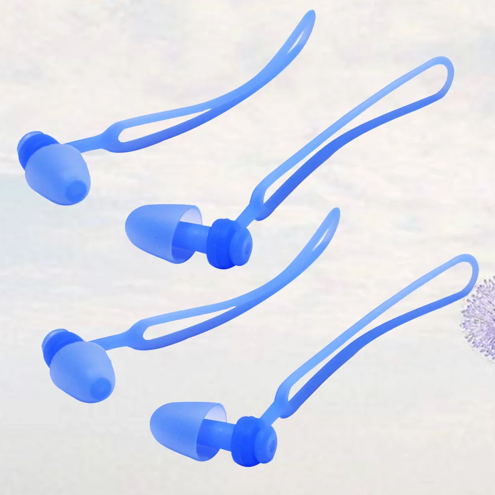 2 Pair of Silicone Swimming Ear Plugs Ergonomic Underwater Waterproof