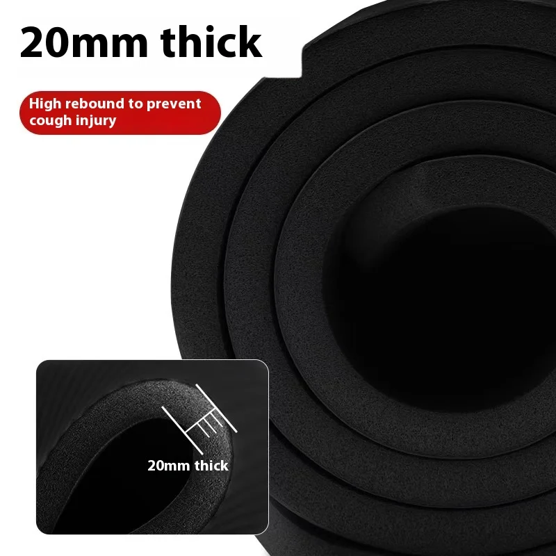 10-20mm Men  Fitness Mat Thickening Widening Lengthening Anti-skid Yoga Mat For Stretching Cardio Home Workout Exercise Mat 5
