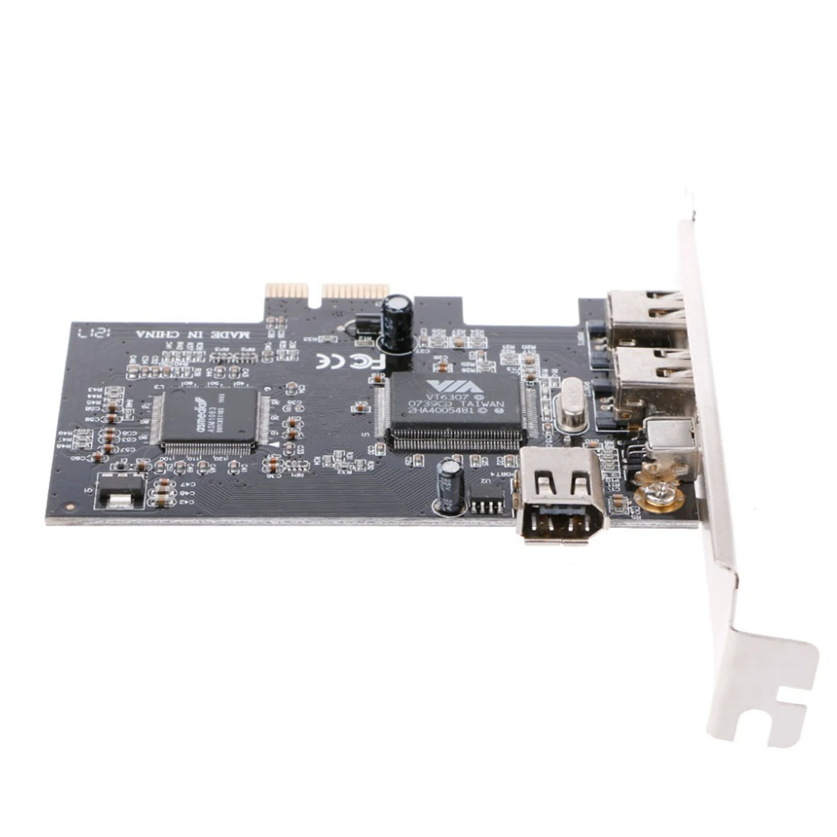 PCI-E-1394A 카드, PCI-E 1.0 X1-IEEE 1394A 4 포트 파이어와이어 카드, 지지대 1440X1080 해상도, 0.8M 1394A 케이블 포함