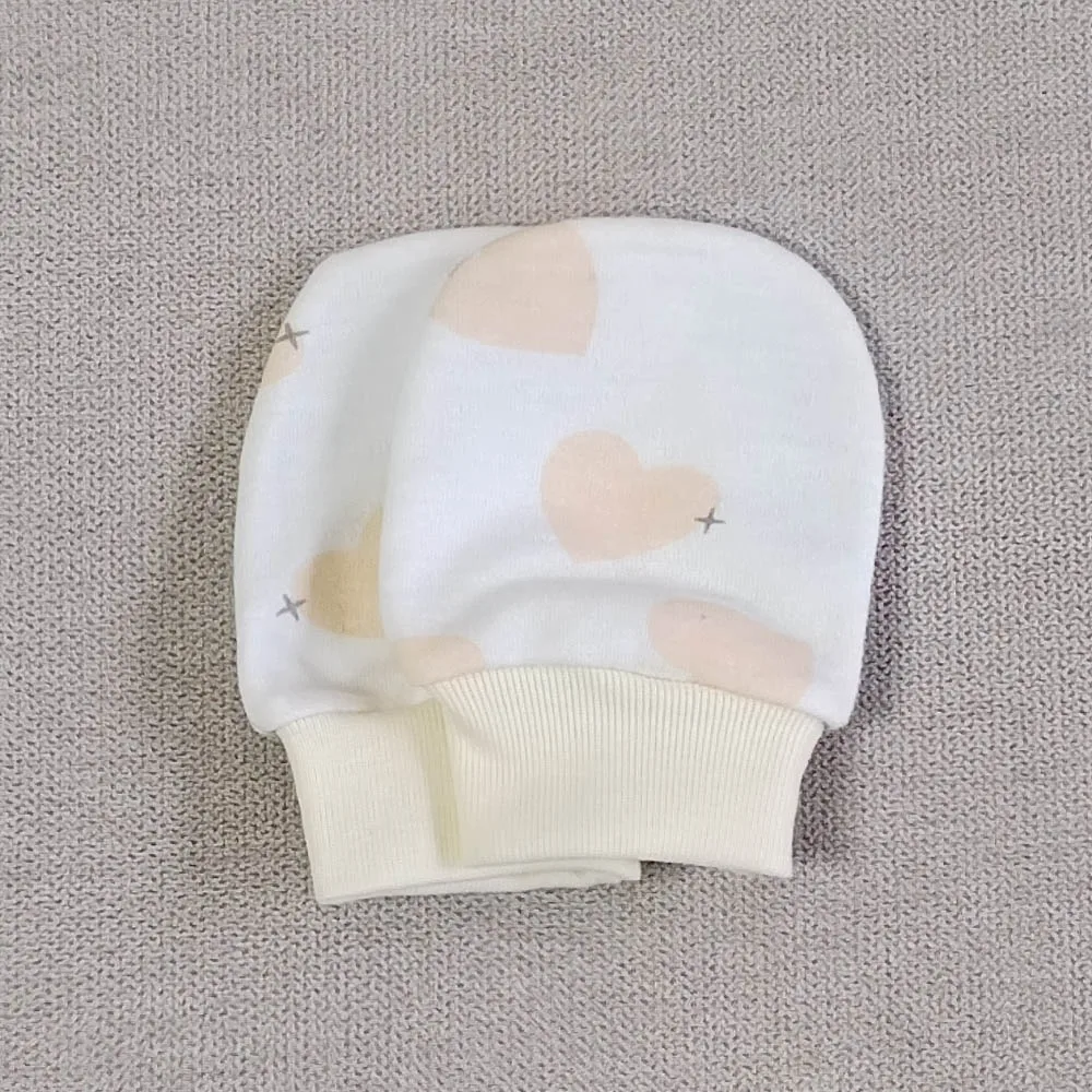 5 Pairs Baby Gloves Newborn No Scratch Mittens For Baby Set Cotton 0-3 Months Unisex Newborn Hand Mittens For Boys Girls 6