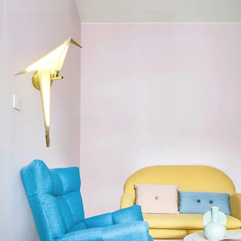 LED Designer bird Wall Lamp Bedside Lamp Vivid Stylish Plastic Bird Wall Light Loft Bedroom Study Foyer Dining Room sconces led wall lamp,wall sconces light,wall lamp