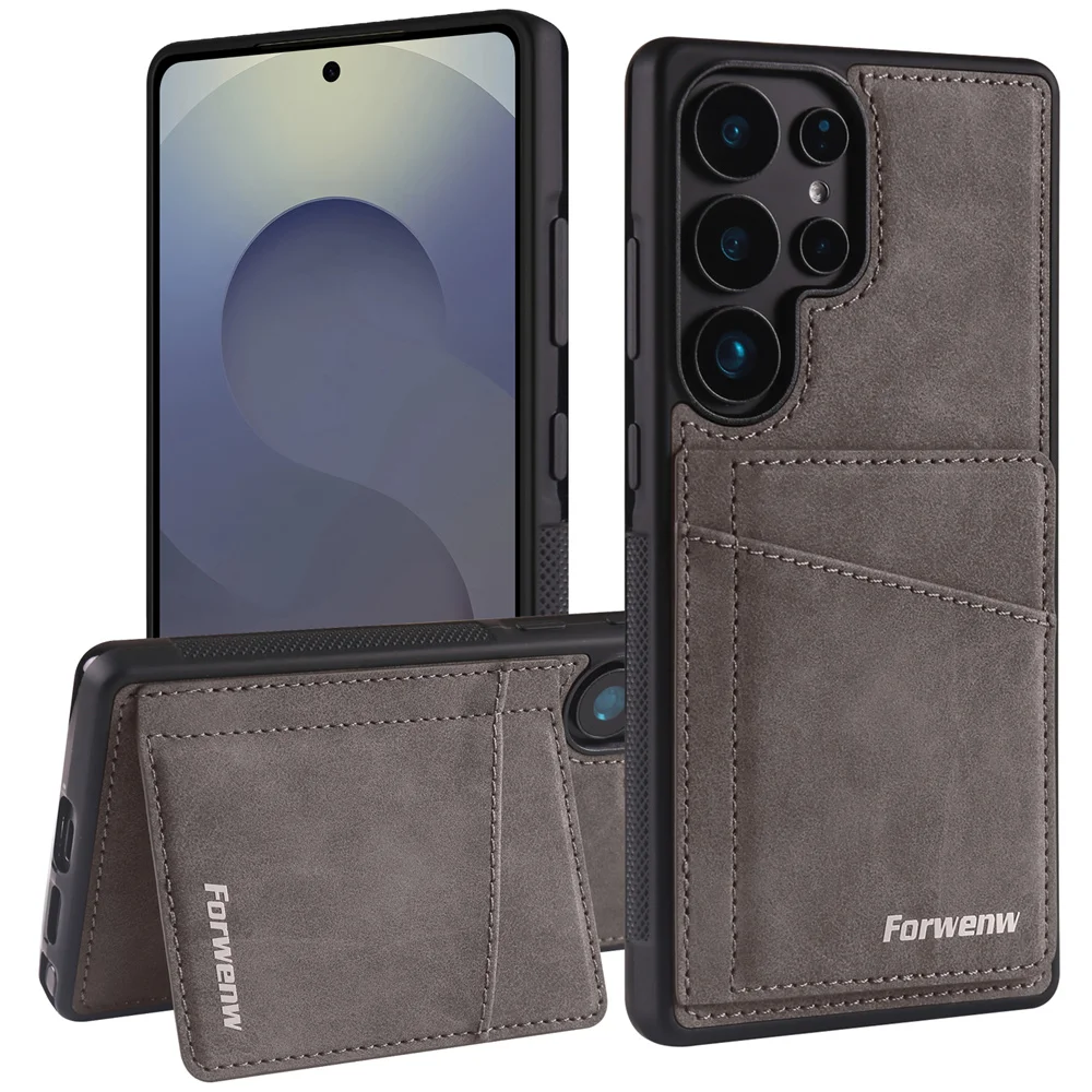Retro Style Leather Phone Case - New and Enhanced Protective Cover