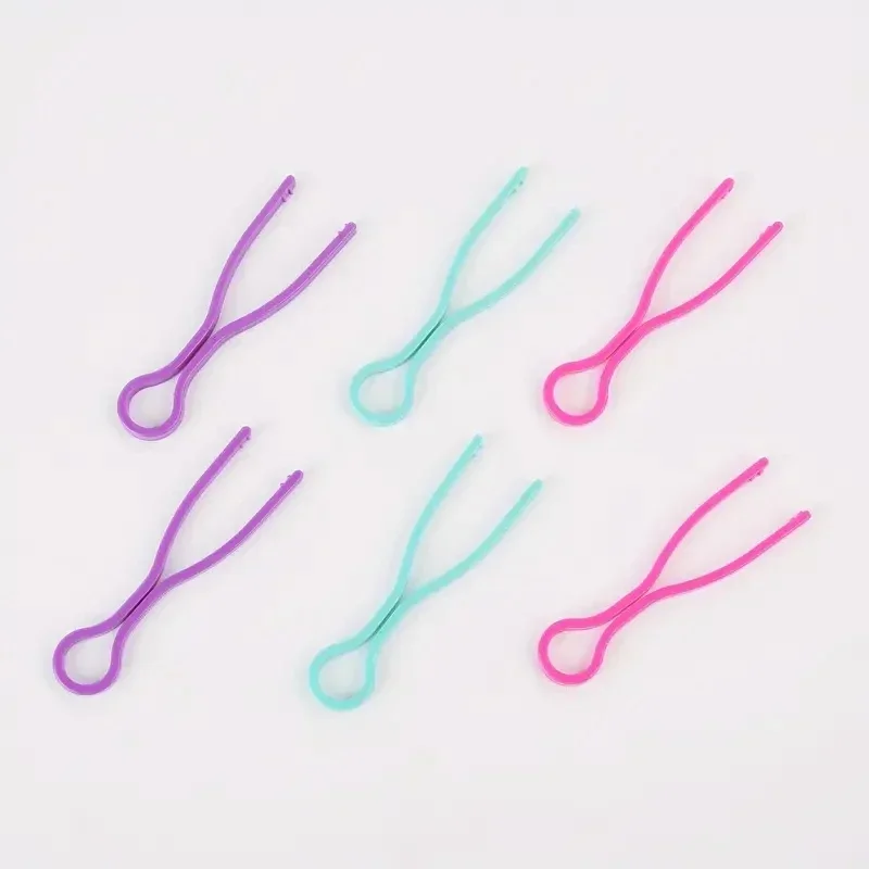 10/30/50pcs Mixed Color Plastic Bobbin Clips Clamp Thread Spools Clips Sewing Accessories 6
