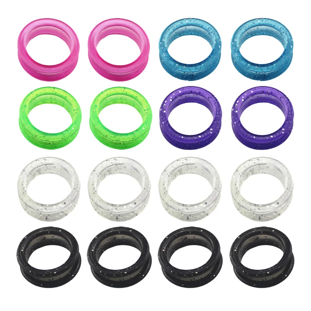 

16pcs Colorful Silicone Finger Rings Practical Scissors Accessories Shear Cover