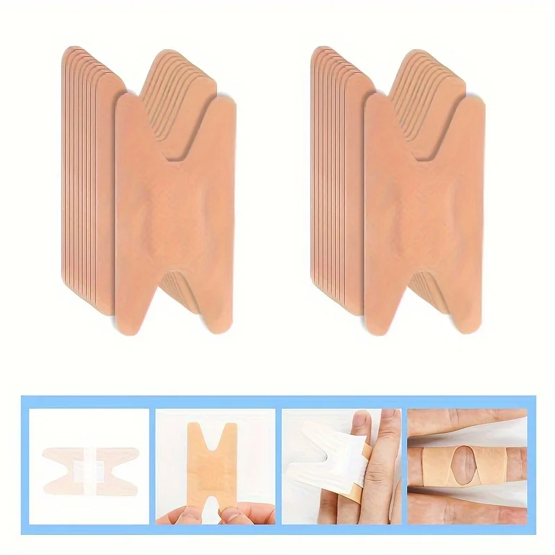 100pcs Multi-Shape Breathable Cotton Blend Bandages - Waterproof, skin-friendly adhesive wound care for minor cuts and abrasions 3