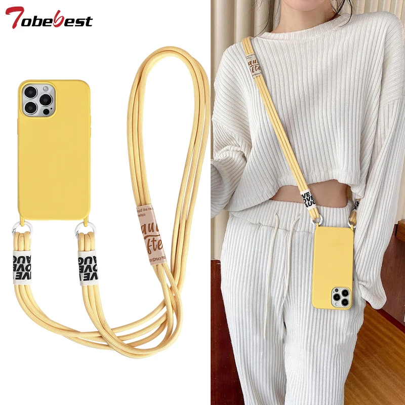 Versatile 3-in-1 Portable Crossbody Lanyard Silicone Phone Case