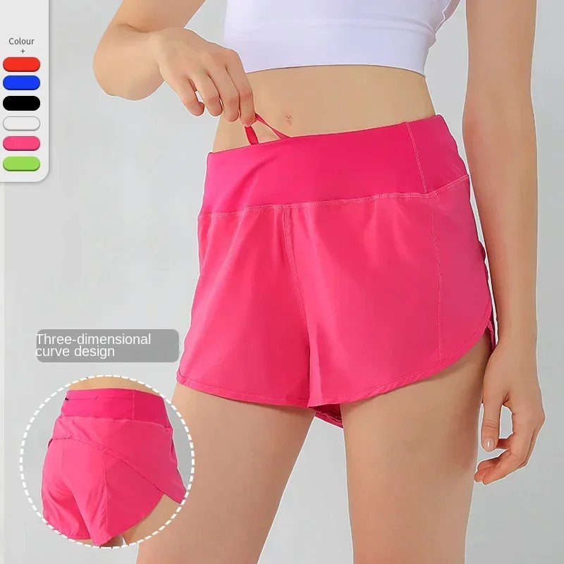 hot shorts loose quick-drying running fitness pants women's anti-exposure high waist slimming yoga pants