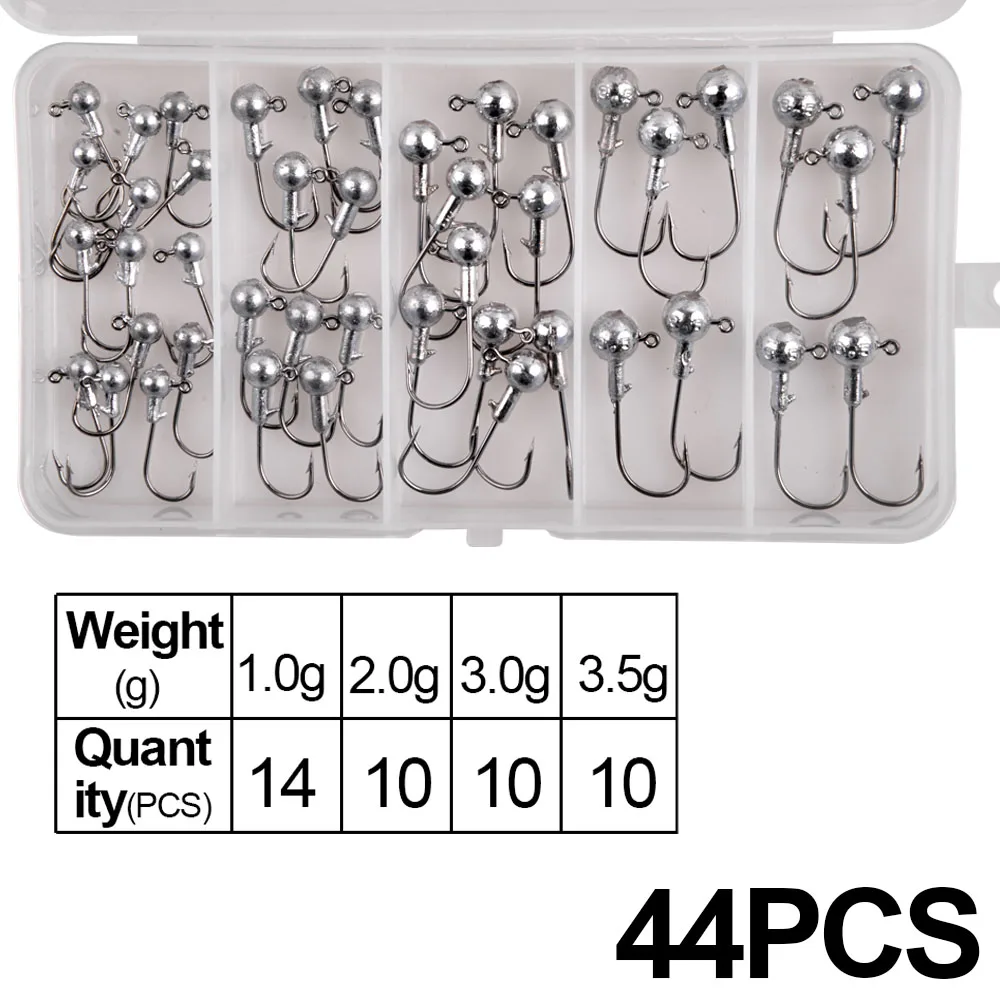 44Pcs jig heads set