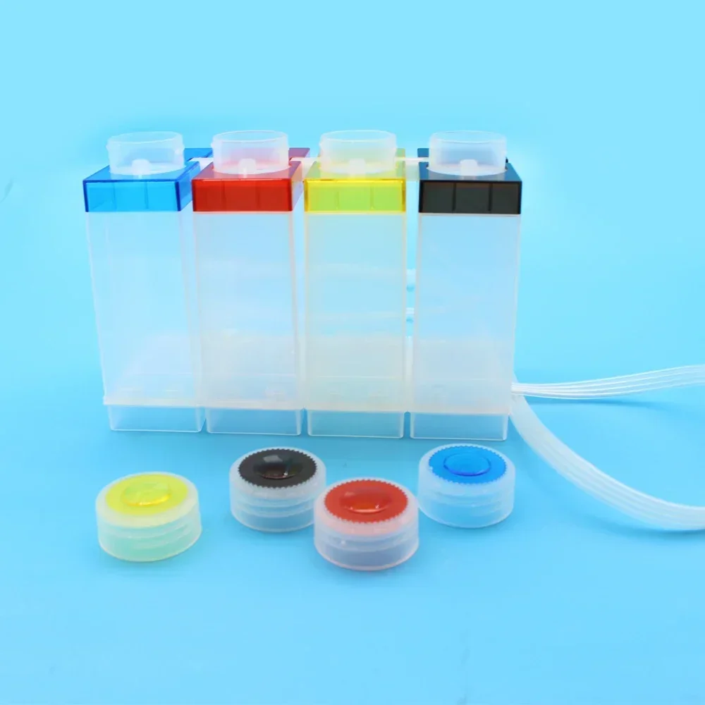 250ML 프린터 잉크 시스템 CISS 연속 DIY CISS 잉크 탱크 키트 Epson HP Canon Brother 프린터 4 색 잉크 공급 시스템