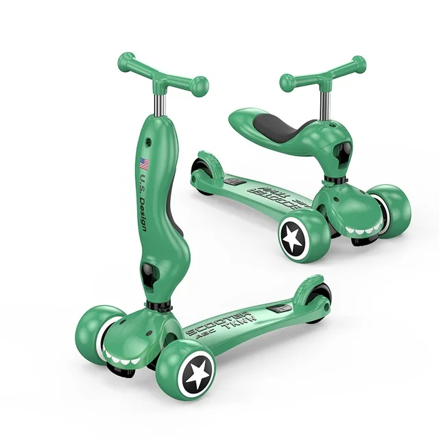 Scooter Children Girl Princess 2-year-old Boy Girl 1-3 Baby Pedal Can Sit and Ride Sliding Three-in-one Kids Bike  Kids Car 5