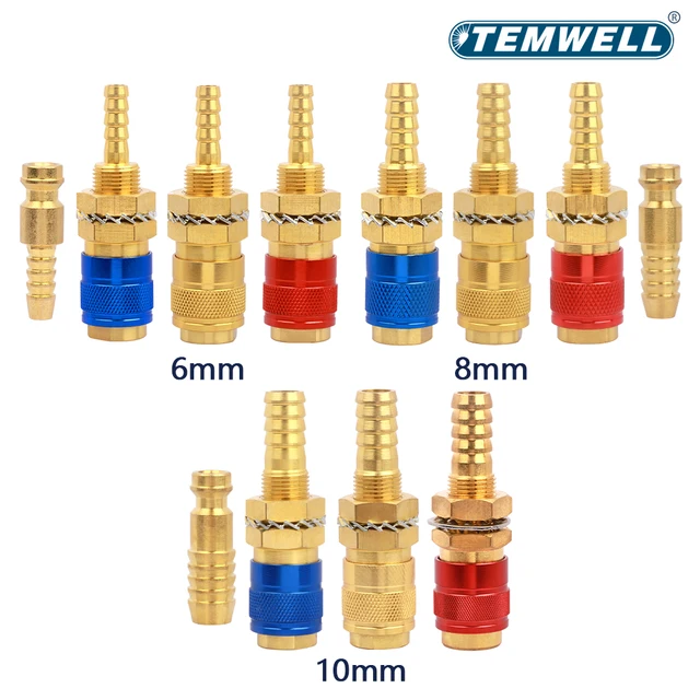 BUSES DE SOUDAGE Gaz Électrique Connecteur Rapide M16x1.5 Torche De Soudeur TIG EUR 5,64