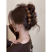Elegant Large Acrylic Hair Claw B4946 2026 Cross-Border Simple Stylish Hairpin for Children Suitable for All Major Markets