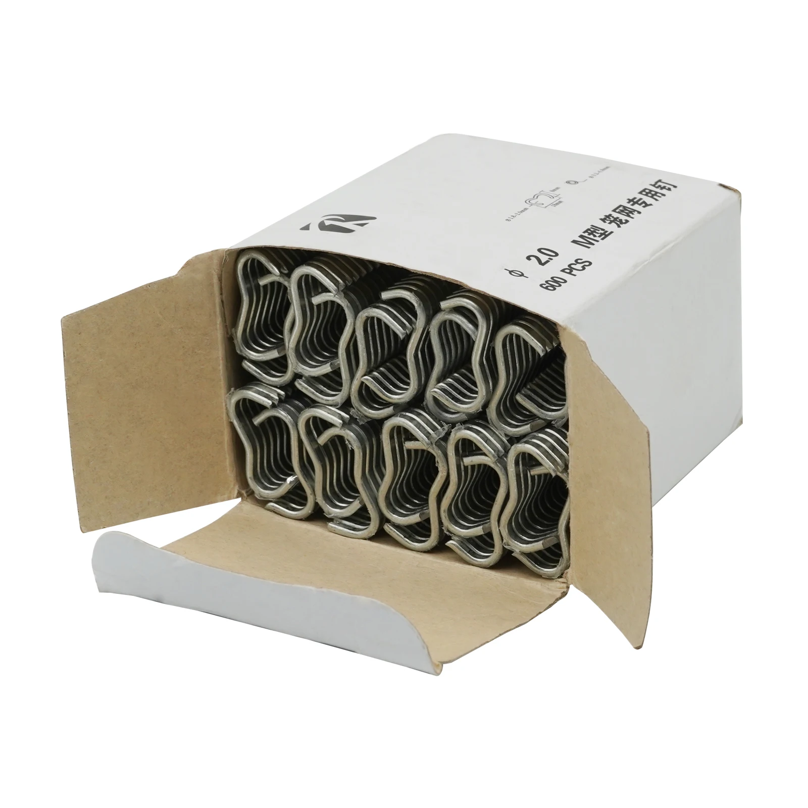 Animal Cage Clamp 600 Pcs/box M Nail Ring Installed Chicken Duck Bird Dog Quail Tied Dove Rabbit