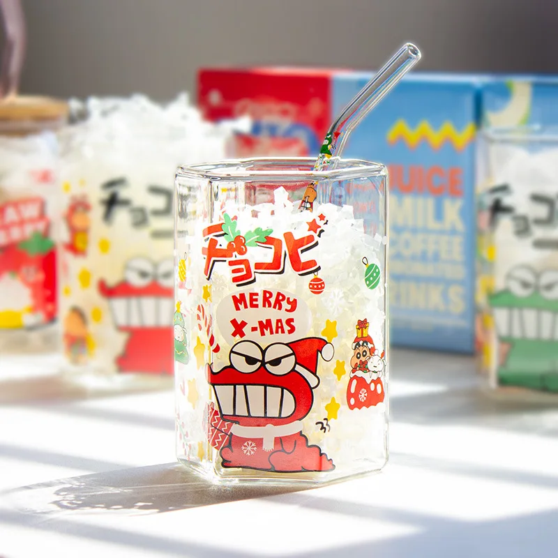 Hexagonal Crocodile Cup Funny Cartoon High Borosilicate Glass Mug Office Afternoon Coffee Cup Kitchen Drinkware Home Accessories