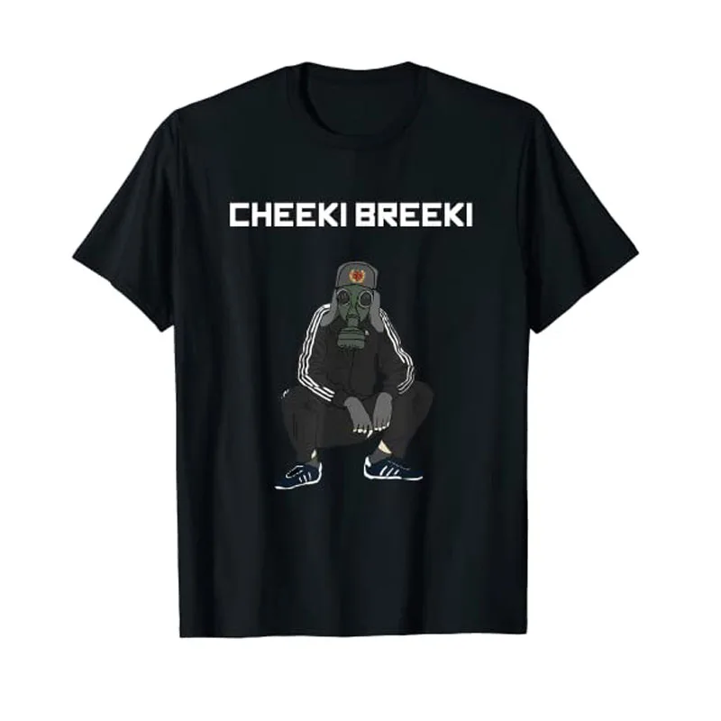 Фото Cheeki Breeki-Gopnik, славянская футболка в стиле смешной геймер Stalker, смешная футболка с смешным рисунком, Мужская одежда, товары на заказ №1
