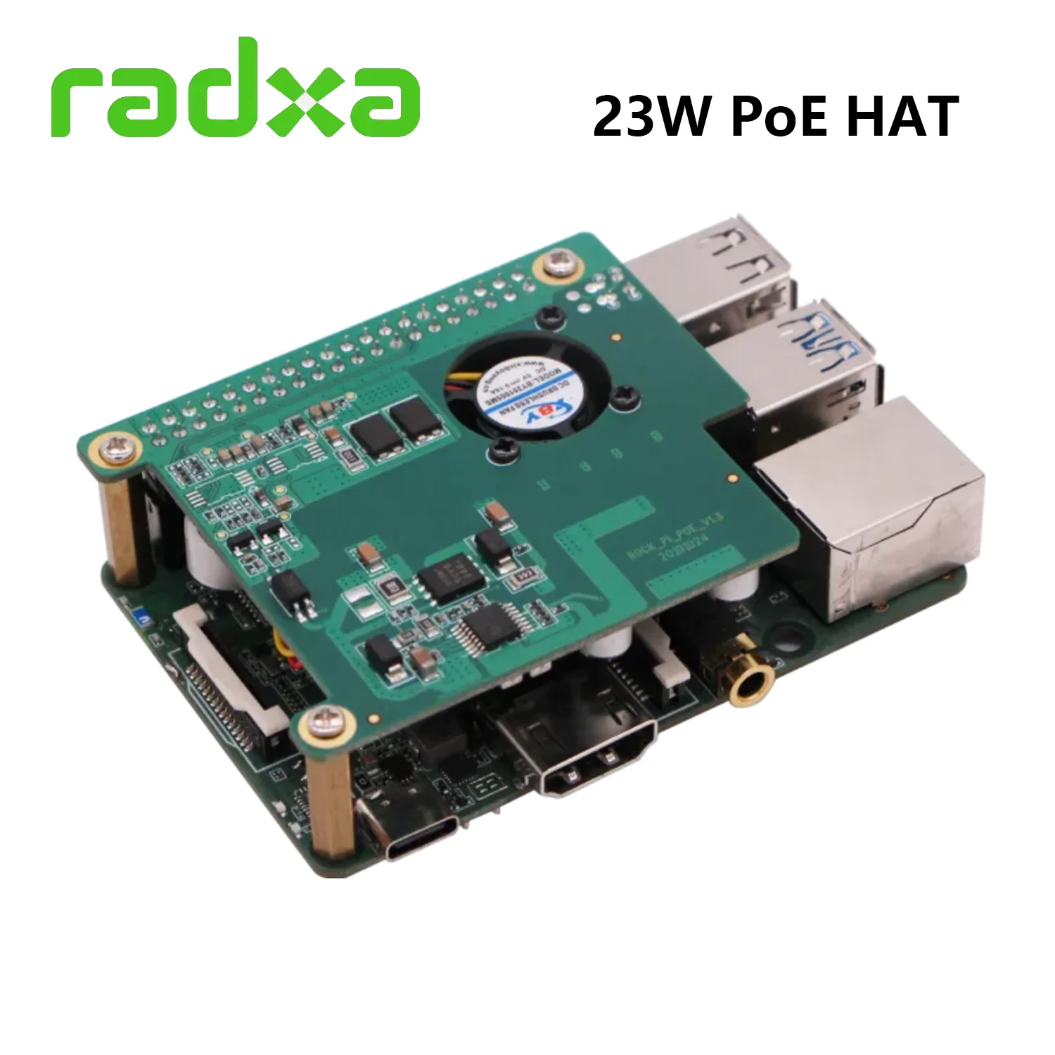 Radxa ROCK Pi PoE , ROCK 4A, ROCK 4B, ROCK 4A +, ROCK 4B +, ROCK 4SE, IEEE 802.3at ǥذ ȣȯ , 23W
