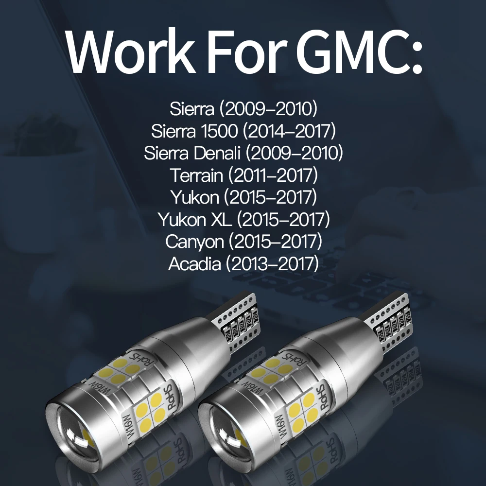 2pcs W16W T15 921 Canbus  GMC ÿ 1500    XL ĳ ī  LED  Ʈ Blub  
