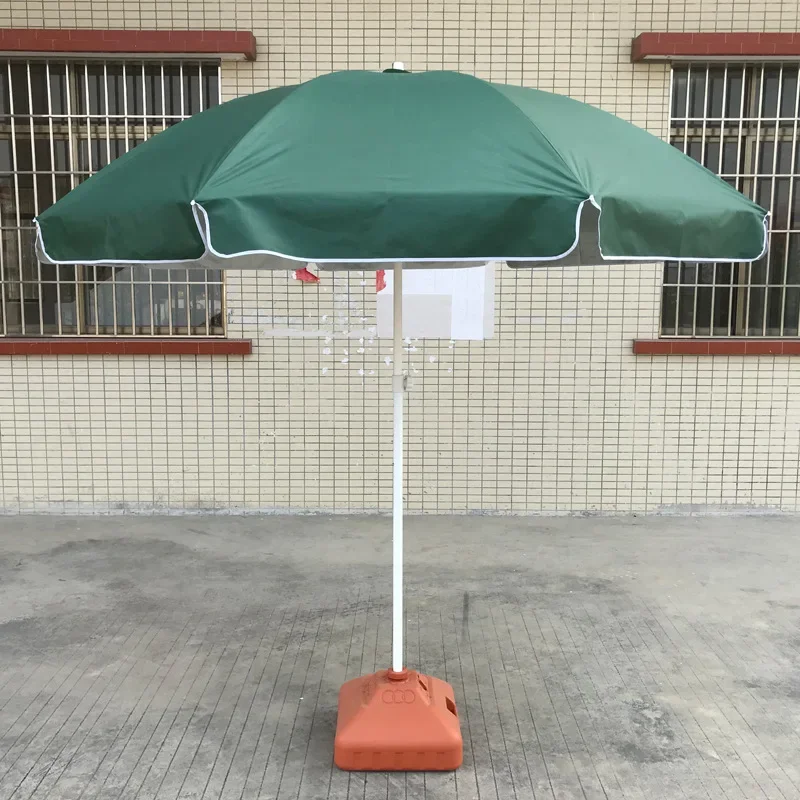 

Silver glue outdoor sun umbrella double bone stall circular umbrella advertisement beach umbrella shading