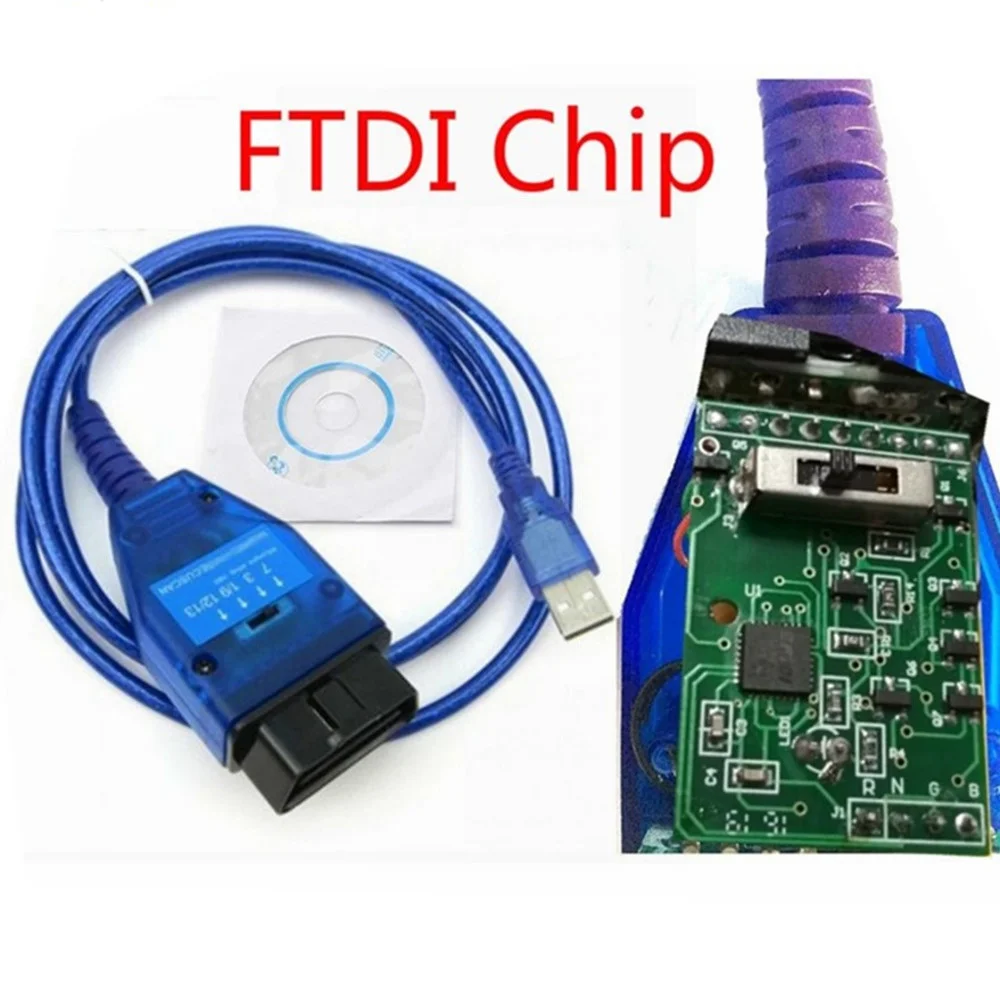 Cavo Usb Vag Con Chip Ftdi Vag Usb Obd2 Scanner Strumento Di Scansione Interfaccia Per Accessori Auto Fiat
