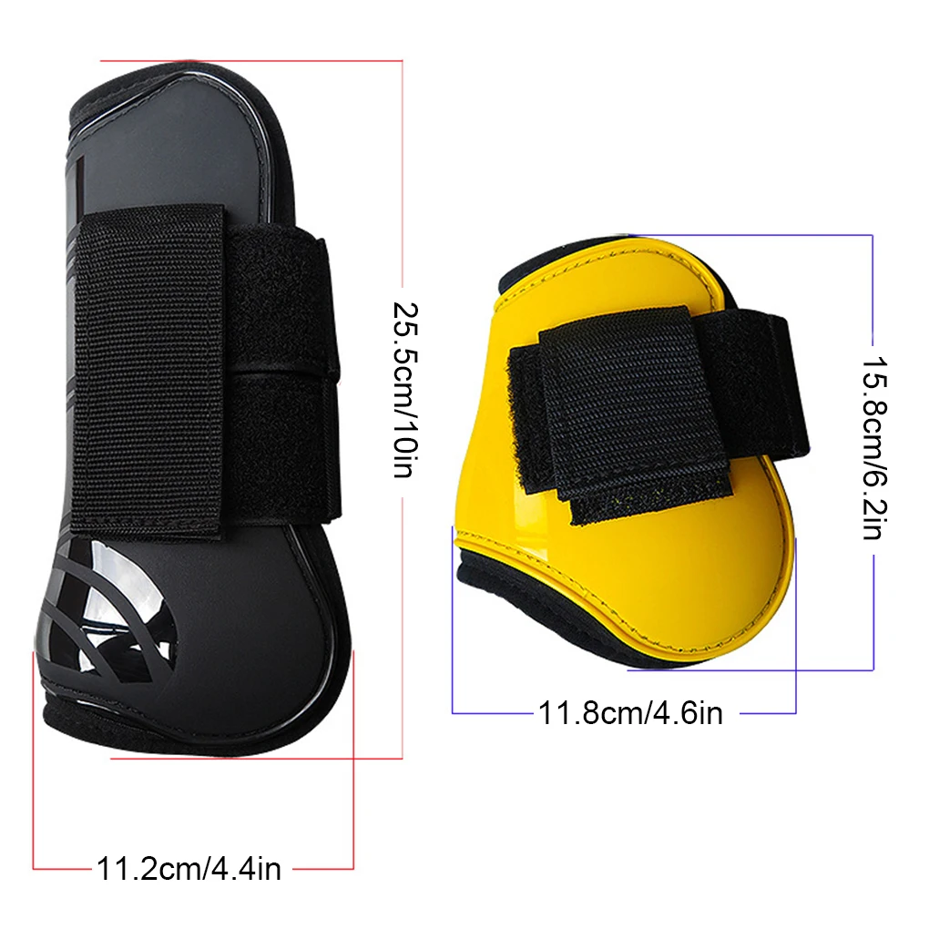 2 pairs Ultral-light Horse Tendon Fetlock Boots Front Hind Leg Protection Gears Horse Shin  Leggings Guards Equestrian Equipment 5