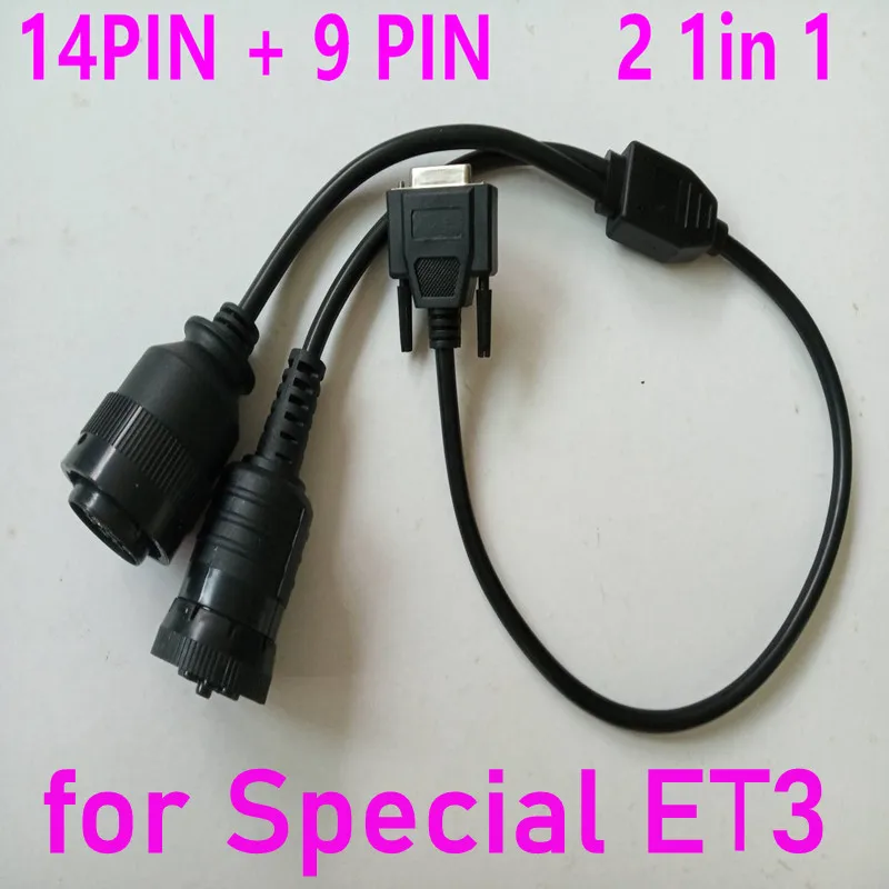 

14pin + 9pin 2 in 1 Cable USB Cable for ET3 317-7485 (457-6114) 14p and 9p 2 in 1 for cat ET-3