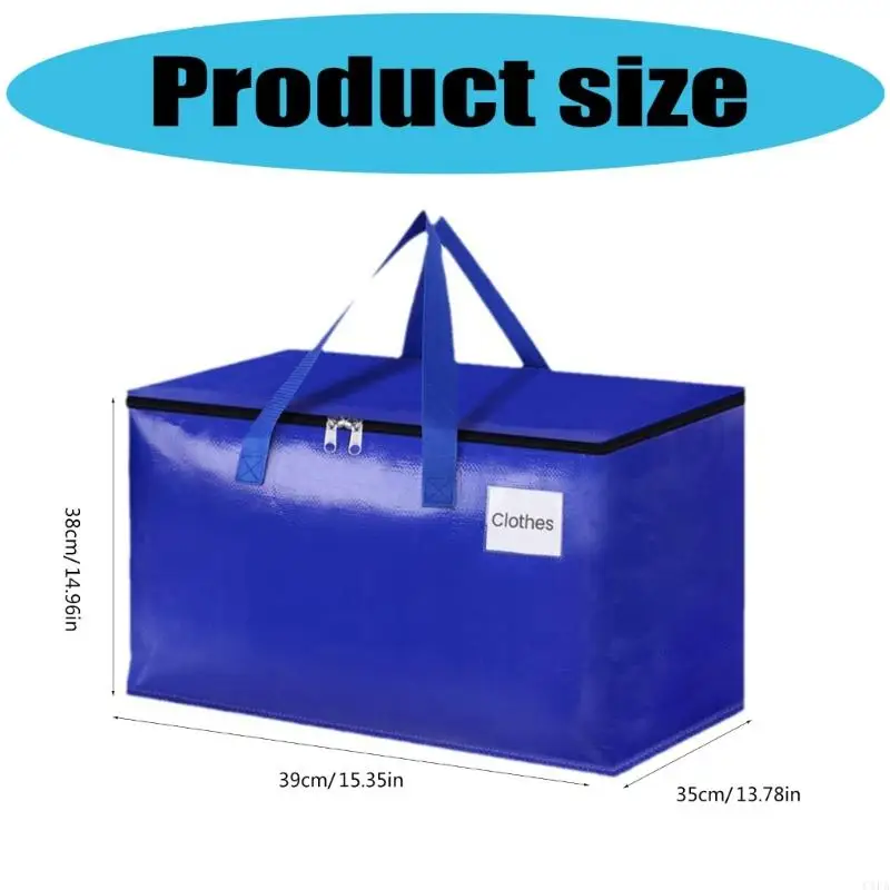 6Pcs Heavy Duty Large Moving Bags Storage Toted for Space Saving,Fold Flat 6