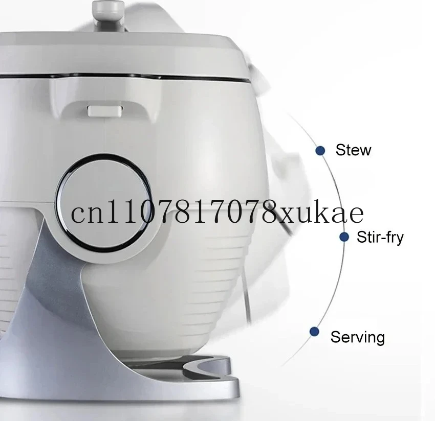 6L Multi Cooker Full Automatic Intelligent Cooker Stir Frying Cooking Machine Non-stick Cooking Wok Pot Touch Panel Cooker Robot