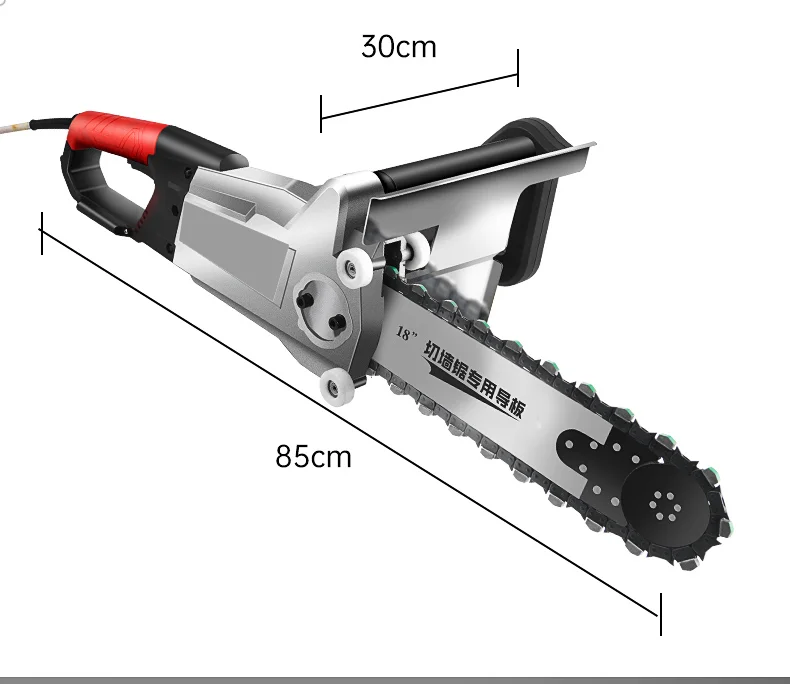 Diamantbeton-Kettensäge, tragbare Steinschneidemaschine, elektrische Handsäge für Steinmauer, Zement, Granit, verstärktes Beton – Detail 27
