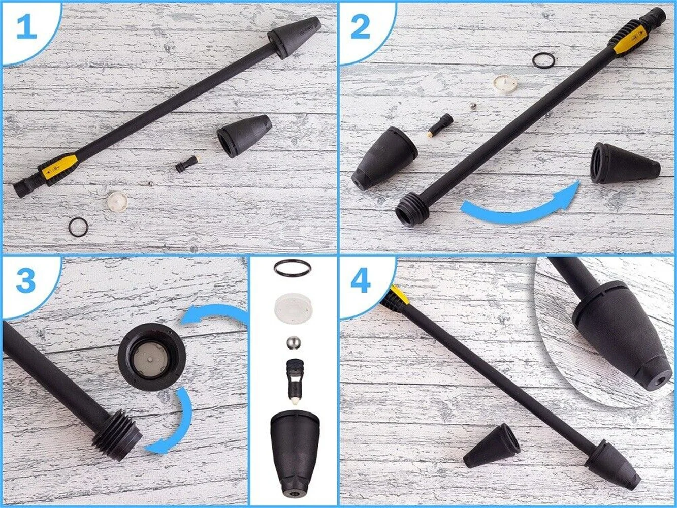 Ugello Per Idropulitrice - Getto Angolare E Turbo Per Karcher, Vax, Cometa