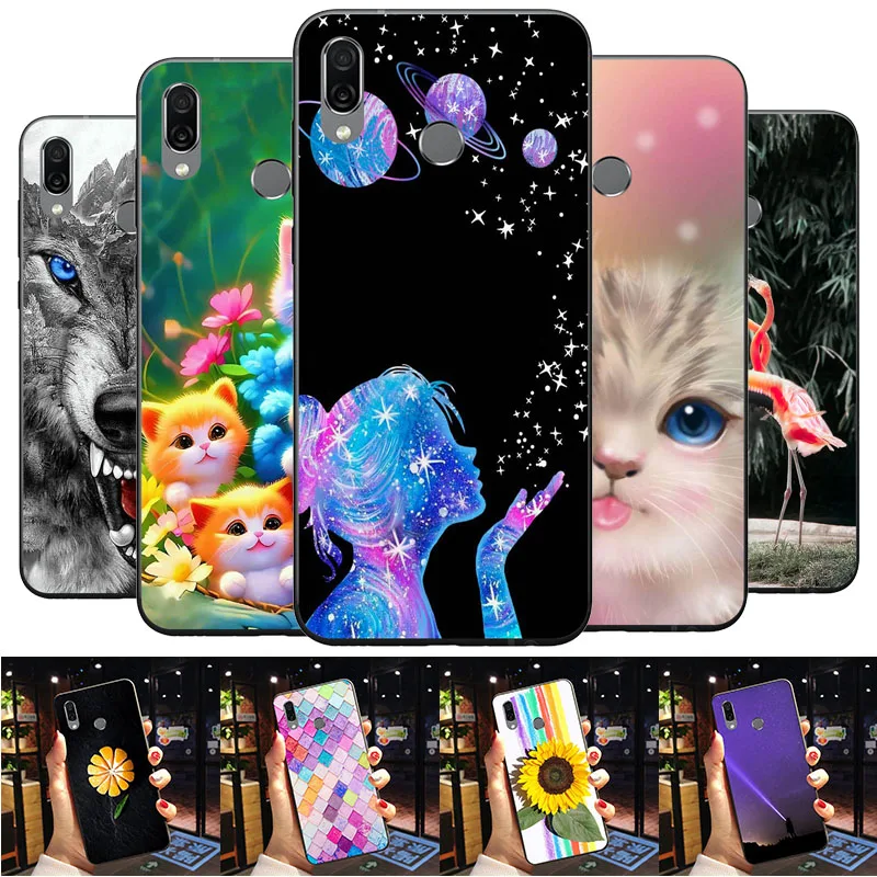 Фото Силиконовый чехол для Huawei Honor Play COR-L29 COR L29, милые чехлы из ТПУ, чехол для телефона Honor Play, задняя крышка, чехлы, сумки №1