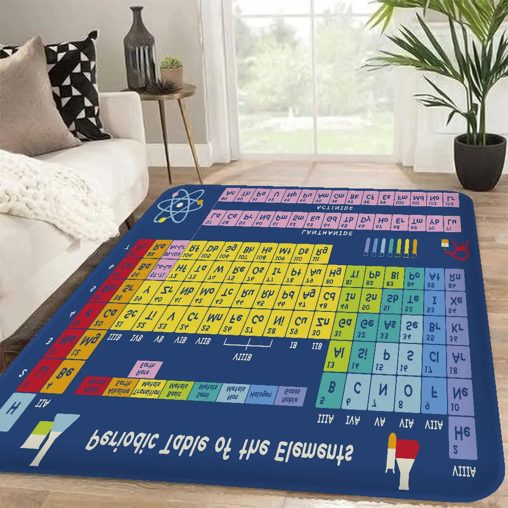 Periodic Table of Elements Bathroom Mat Anti-slip Absorb Water Long Strip Cushion Bedroon Mat Hotel Decor Mat 2