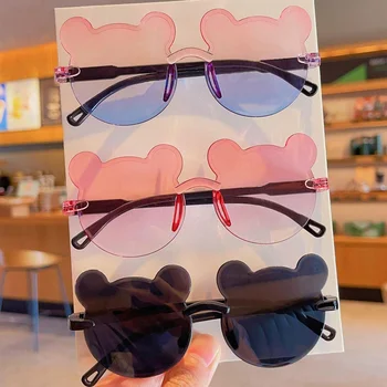 2/3Pcs 2024 Newest  Cute Bear  Fashion Glasses  Protection Eyewear Card Only Show,Don't Shipping