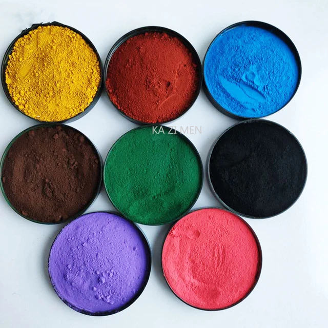 Concrete Coloring Agent, Iron Oxide Pigment, Rubber