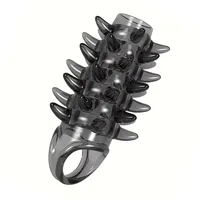 Strukturierte Penis Enhancer Sleeve Flexible Silikon Extender Verzögerung Cock Ring Erektion Stimulation für Männer Paar Erwachsene Sex Spiel Spielzeug