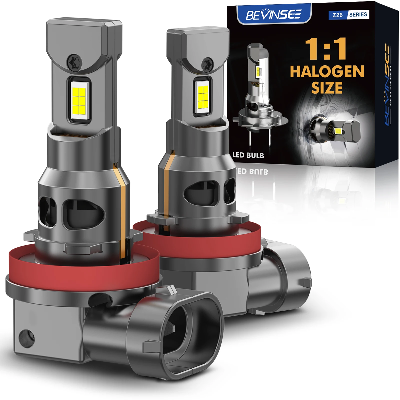 BEVINSEE H11 H8 H9 LED Headlight Bulbs Wireless 70W 12000LM CANBUS Halogen Size H1 H3 880 881 HB3 9005 HB4 9006 LED Fog Lamp 12V led lights,led bulbs,led headlights,led car lights,led car headlights,car headlamps,hid headlight bulbs