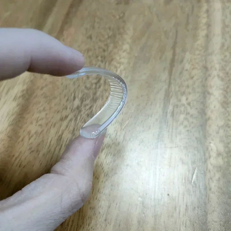 Silicone Door Stopper Self Adhesive Pads Cabinet Bumpers Wall Protector Furniture Refrigerator Anti-crash Pad 1 Sheet