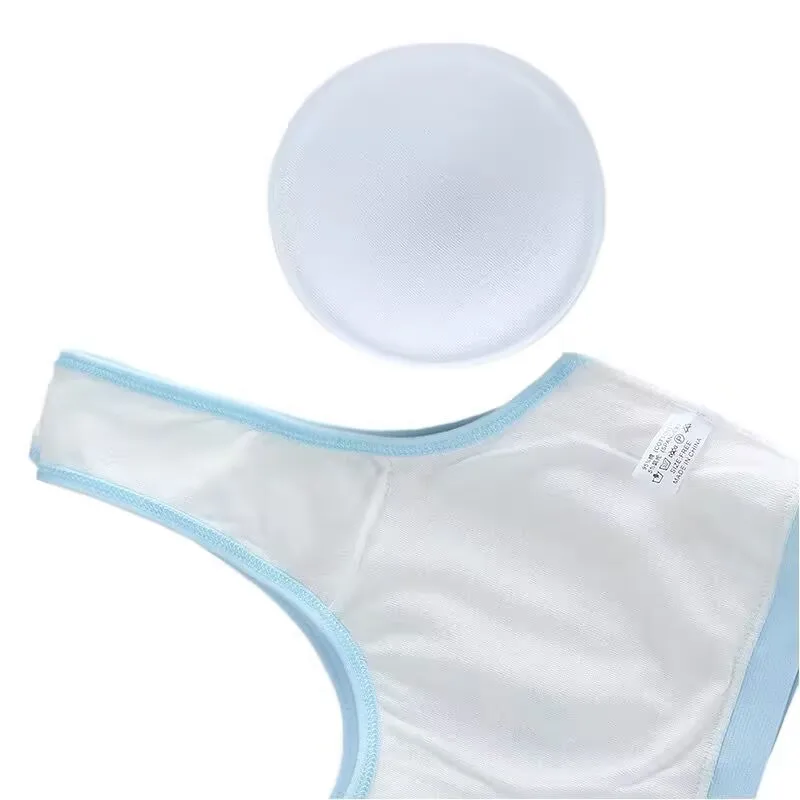 Teenage Girls Underwear Cotton-Padded Wireless Letter Print Small Bra Panty Set For Children Young Girls Sports Runnin Crop Tops