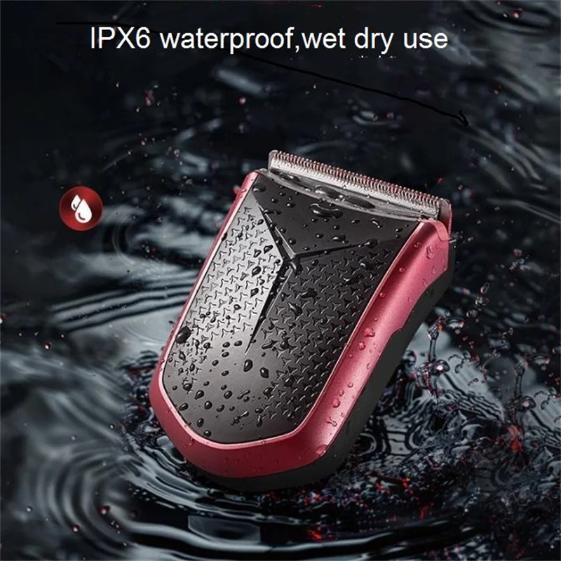 Washable Electric Self Service Hair Trimmer Self-Cut Haircut Kit Fade Style Clipper For Men Width Cutter Blade Bald Head Shaver 3