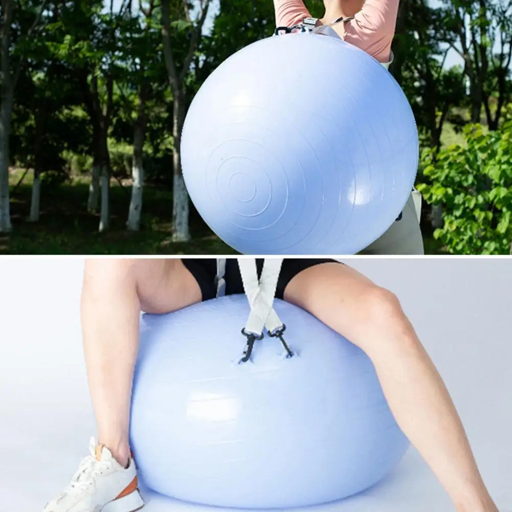 Ball with Nylon Straps Ball Adjustable Shoulder Strap Training for Children Adults Yoga Balance for Indoor Outdoor Exercise