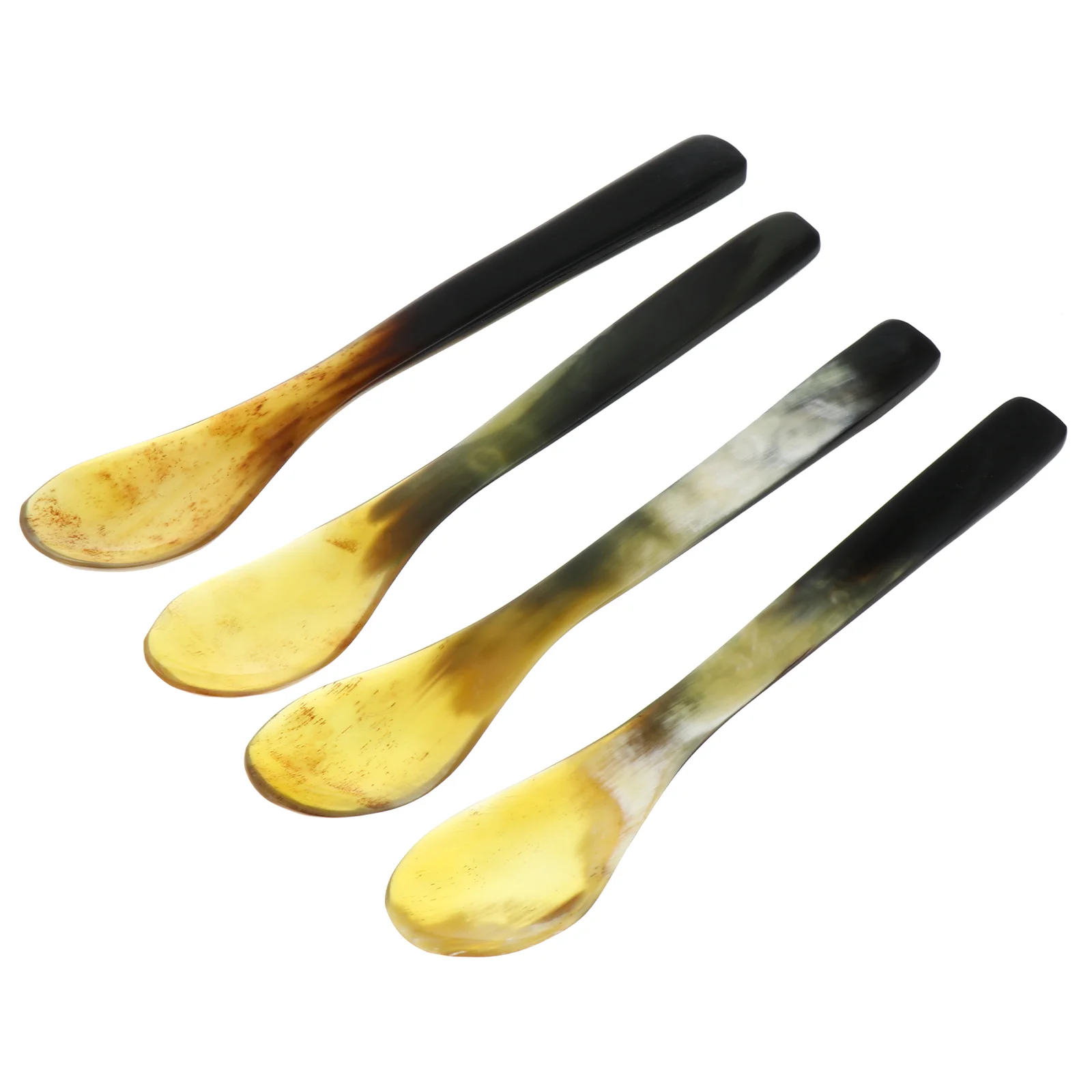 

Ox Horn Coffee Spoon Unique Coffee Scoops Cake Dessert Spoons Soup Spoons for tea coffee blenders 13.5/17.5cm Optional