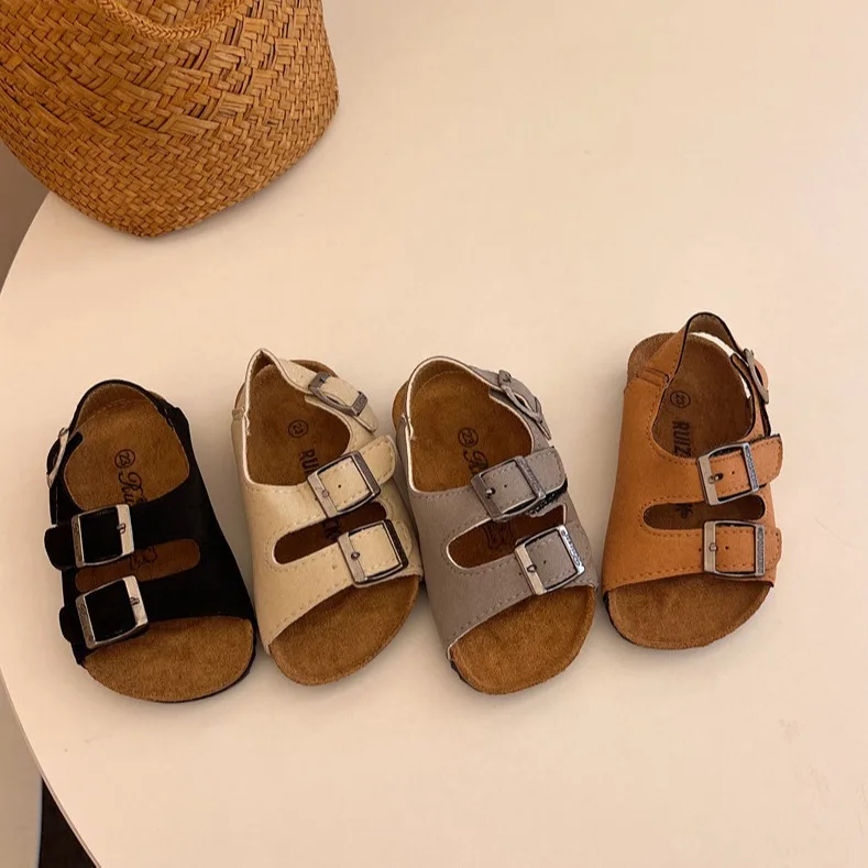 New Summer Kids Roman Sandals Korean Version Boys and Girls Beach Shoes Baby Parent-child Sandals Boutique Clothing