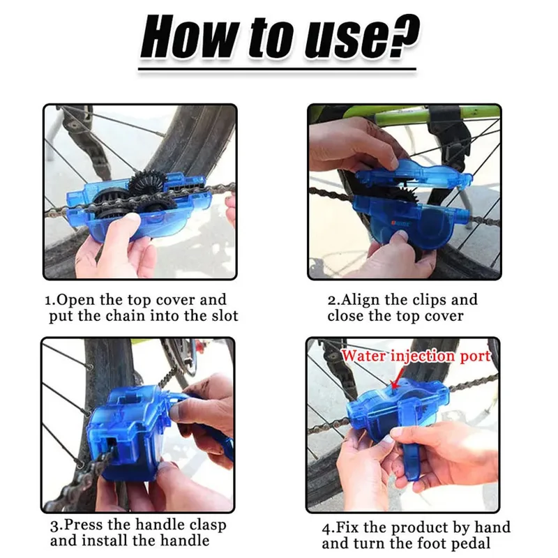 Chain Cleaner Cleaning Bicycle 3D Chain Brush Wash Tool
