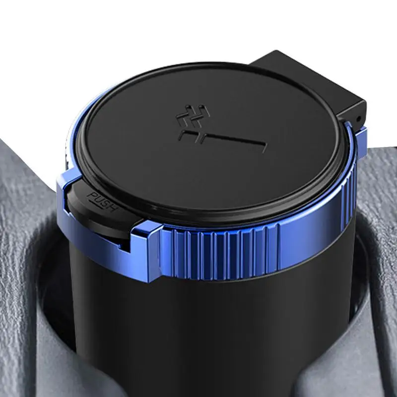 

Car Ashtray With Lid Auto Ashtray With Lid Automatic LED Light Indicator Ashtray Office Home Car Ashtrays Mini Car Trash Can One
