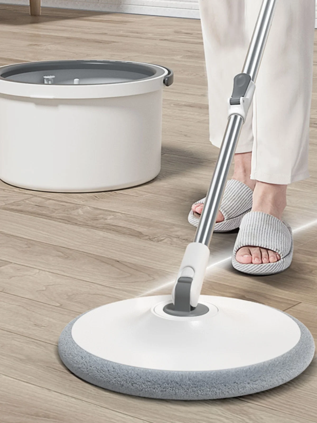 Auatic Rotating Mop Buet Wet And Dry Dual Purpose No Hand Wa Needed Sewage Separation for Easy Floor Cleaning at Home