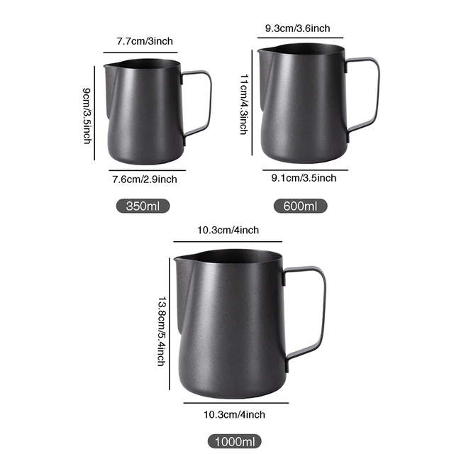 Tej Habos Kancsó Eszpresszó Kávé 350 Ml 600 Barista Kézműves Latte Rozsdamentes Acél - Image 6