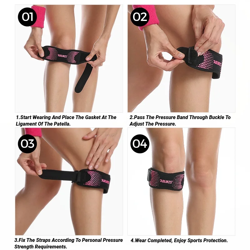 Adjustable Patella Brace Strap Kneepads 5