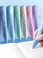 3PCS/Box Hole Eraser for Primary School Students No Dregs No Crumbs Clean Eraser Pen Image Skin Oversize Art Pose 4